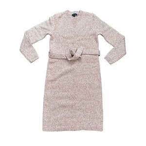 Ann Taylor Blush Knit Long Sleeve Dress